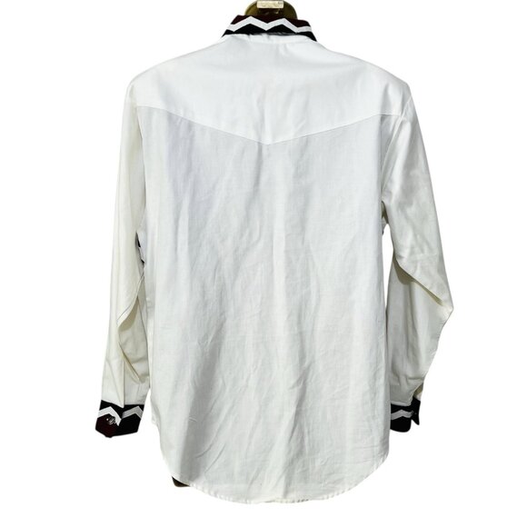 Vtg Panhandle Slim Western Rodeo Shirt Top Size S Concho Buttons Line Dancing - Picture 4 of 5